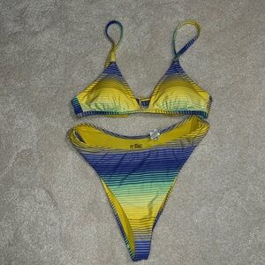 Aerie bathing suit. Size small too and medium bottoms. Cheekiest bottoms.